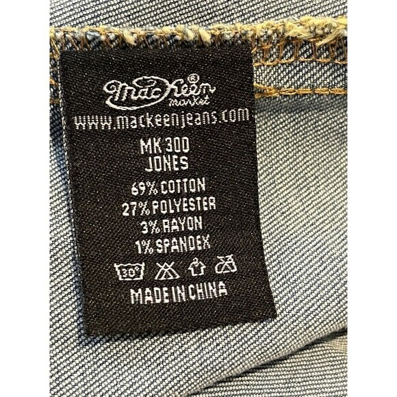 Mackeen Distressed Skull Biker Dark Jacket Mens Sz Large Embellished - Picture 14 of 16